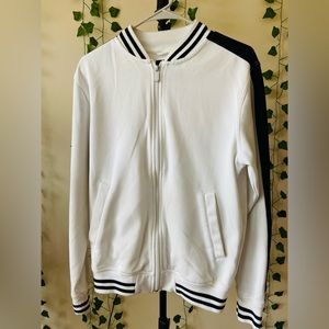 CSG white jacket with black lining